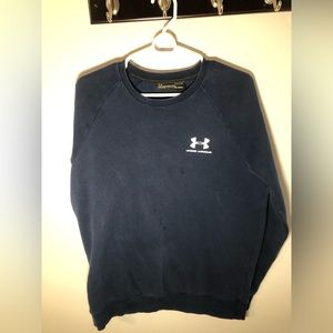 Under Armour Pullover Fleece Sweater, Cold gear,Men's Size Large Blue